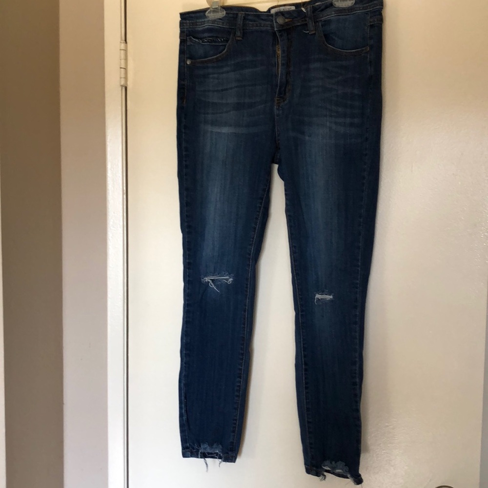 distressed jeans